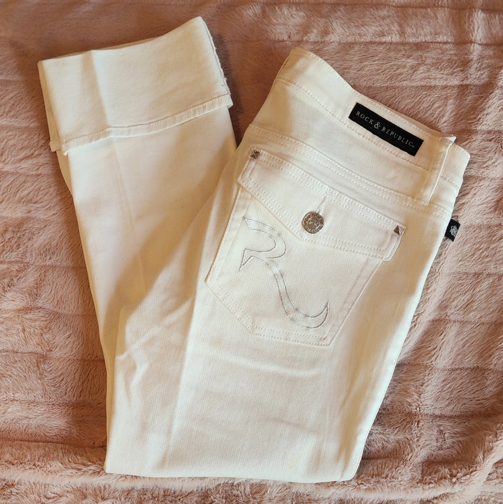 Rock & Republic Women's Cropped & Ankle Straight Leg Jeans